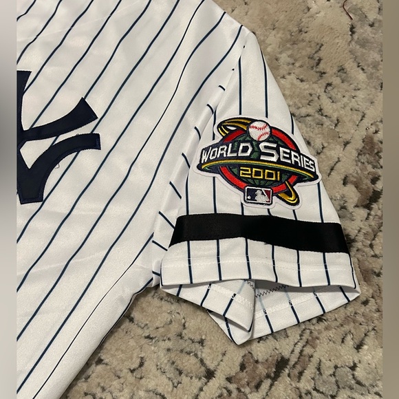 Majestic Authentic New York Yankees Derek Jeter World Series Jersey Men’s Sz: XL - Picture 6 of 9